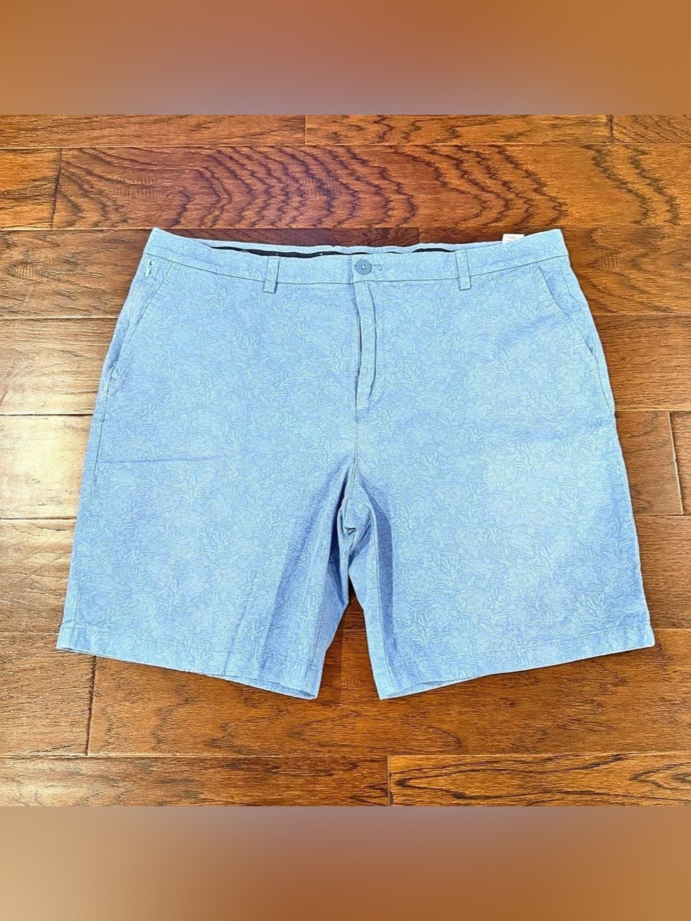 Vineyard Vines On The Go Short Men’s 40 Blue Sea Turtle Print Stretch 8.5” Chino